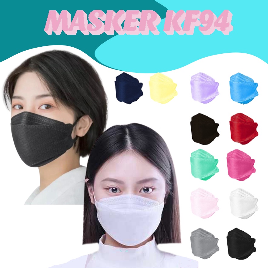 (BISA COD) Masker KF94/ Masker KF94 Isi 10PCS/ Masker KF94 Korea/ Masker Korea