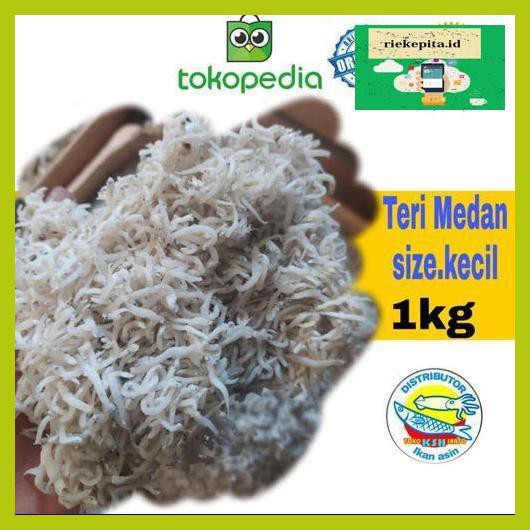 

5Yer67R- Ikan Asin Teri Nasi Medan Size:Kecil-1Kg T7Rty67-