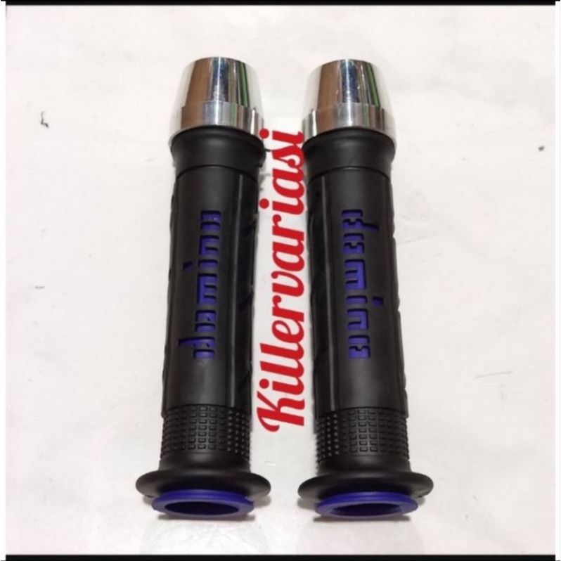 Handgrip Grip Handfat Domino + Jalu chrome universal beat Mio Vario Scoopy Vixion Fu Jupiter z Jupiter MX Byson ninja r pcx dll