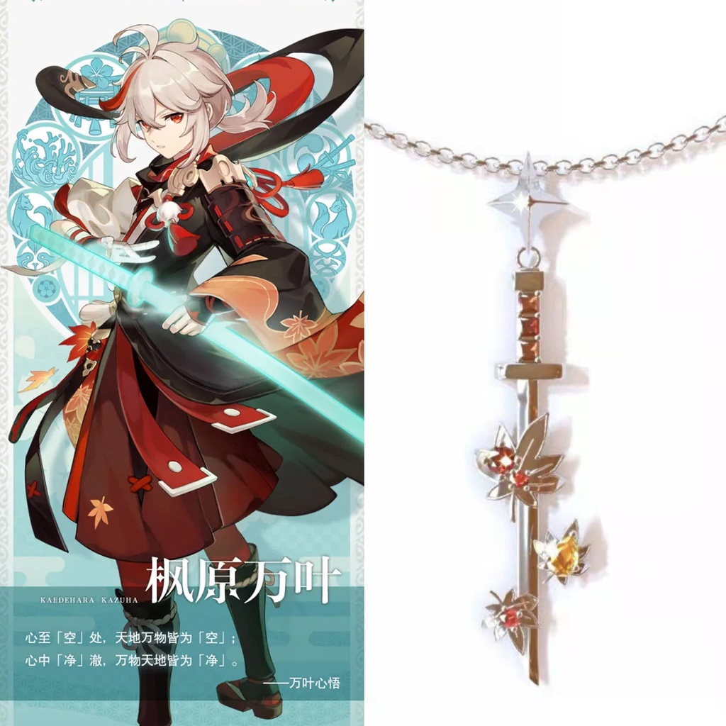 Kalung Genshin Impact Necklace Kazuha Venti Keqing Hutao Xiao Mona