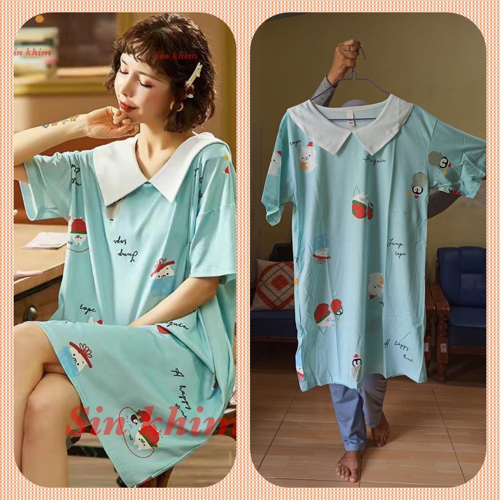 Daster Korea Kekinian Model Lengan Pendek Untuk Wanita Remaja Dan Dewasa Harga Grosir Murah