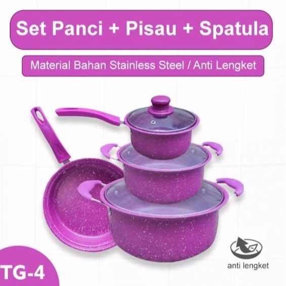 PROMO Panci 18 Set Cokware Frypan Panci Anti Lengket Multifungsi GRATIS TUTUP KACA- Termurah