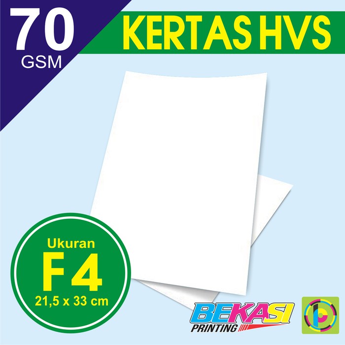 

Kertas Print Fotocopy - HVS Putih F4 Folio 70 GSM 70 Gram 1 RIM