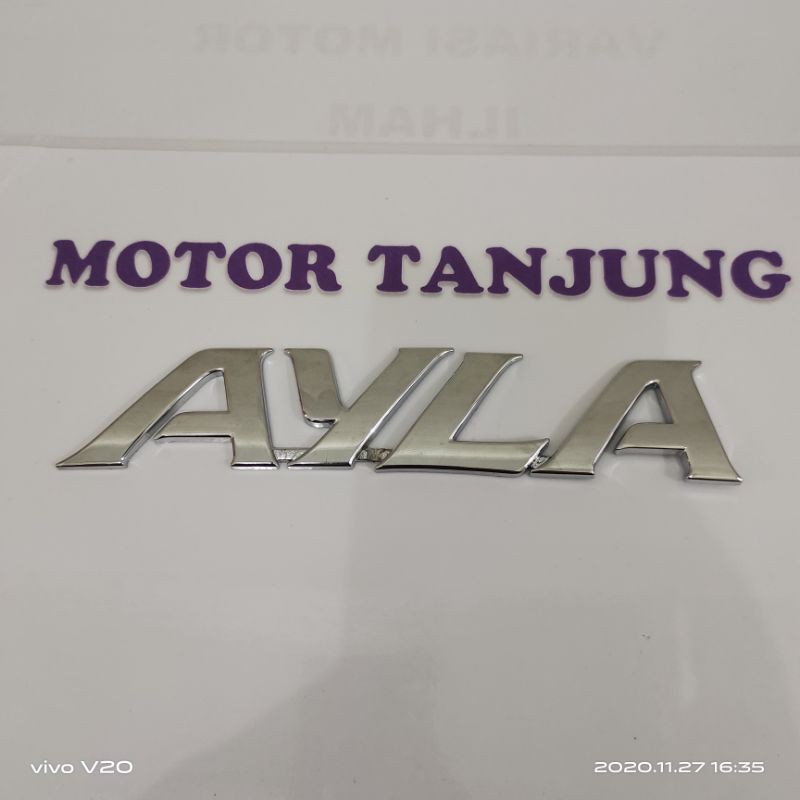 emblem tulisan AYLA crhoom original