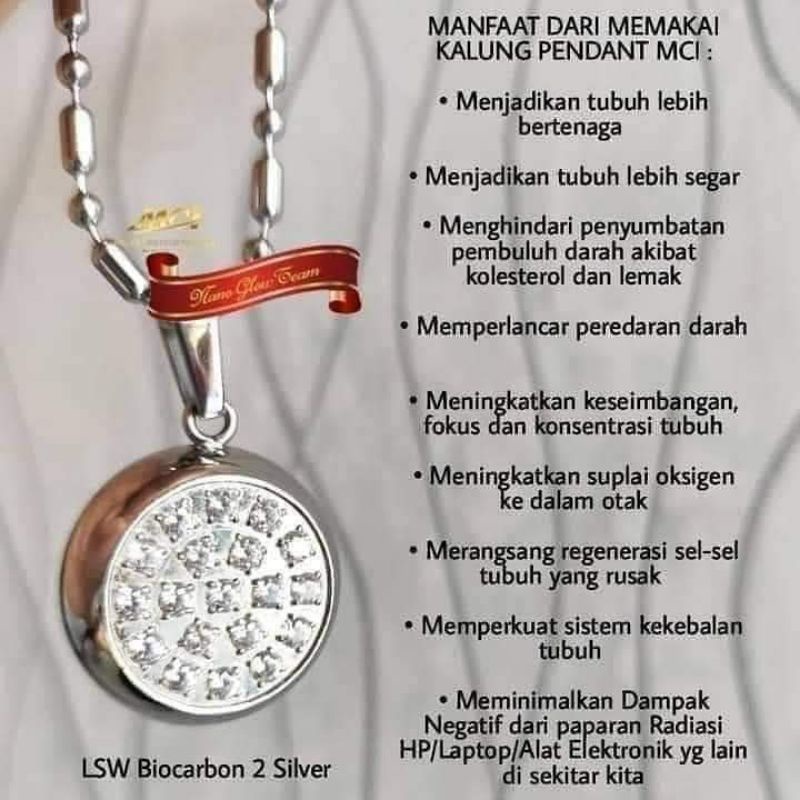 kalung kesehatan mci100%original