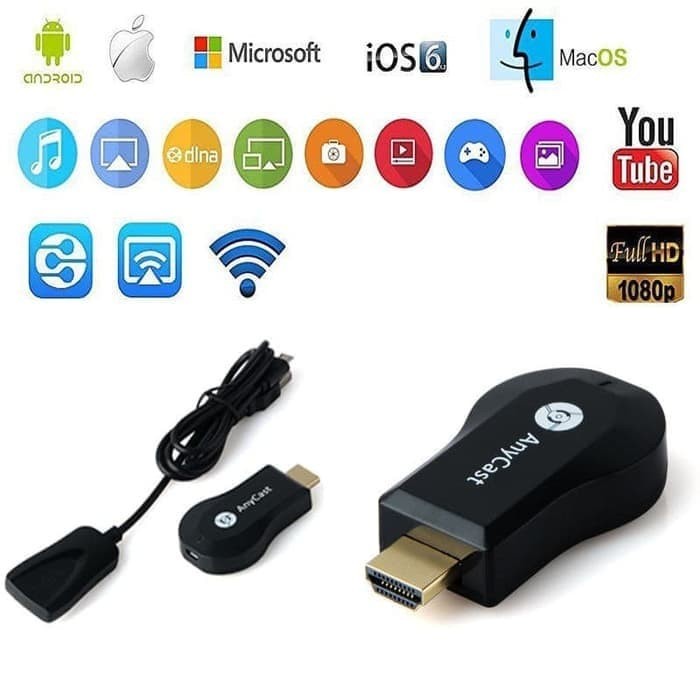 DONGLE ANYCAST HDMI WIFI DISPLAY RECIEVER TV EZCAST LCD NOTEBOOK SMARTPHONE