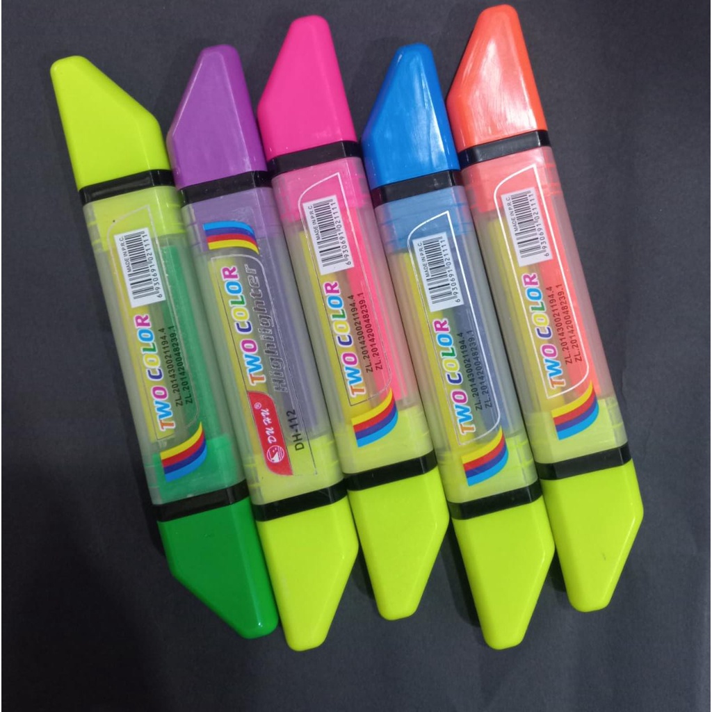 

HighLighter Two Color DH-112 / Highlighter 2 Warna / Highlighter / Stabilo 2 warna
