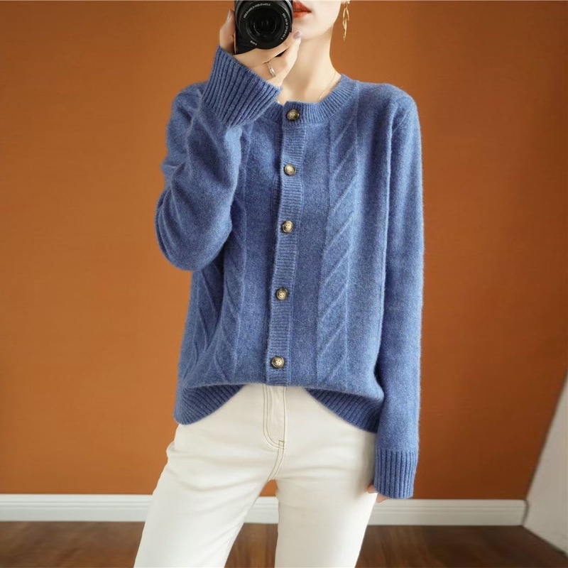 Cardigan Ji-Hyun Soft Knit Import - Cardigan Korea - Outer Rajut Wanita TM (MG0800)