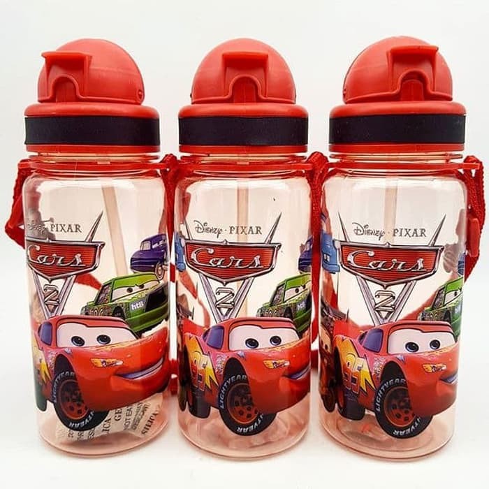 Bottle Minum Anak Ada Sedotan Pake Tali 3675 Ukuran 350ML