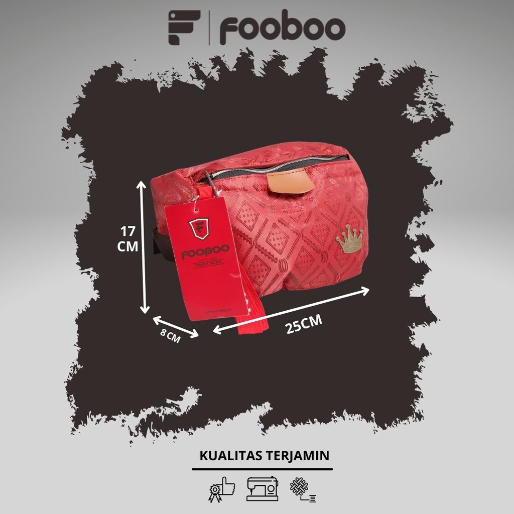 FOOBOO CLUTCH BAG POUCH BAG SLING BAG PRIA WANITA