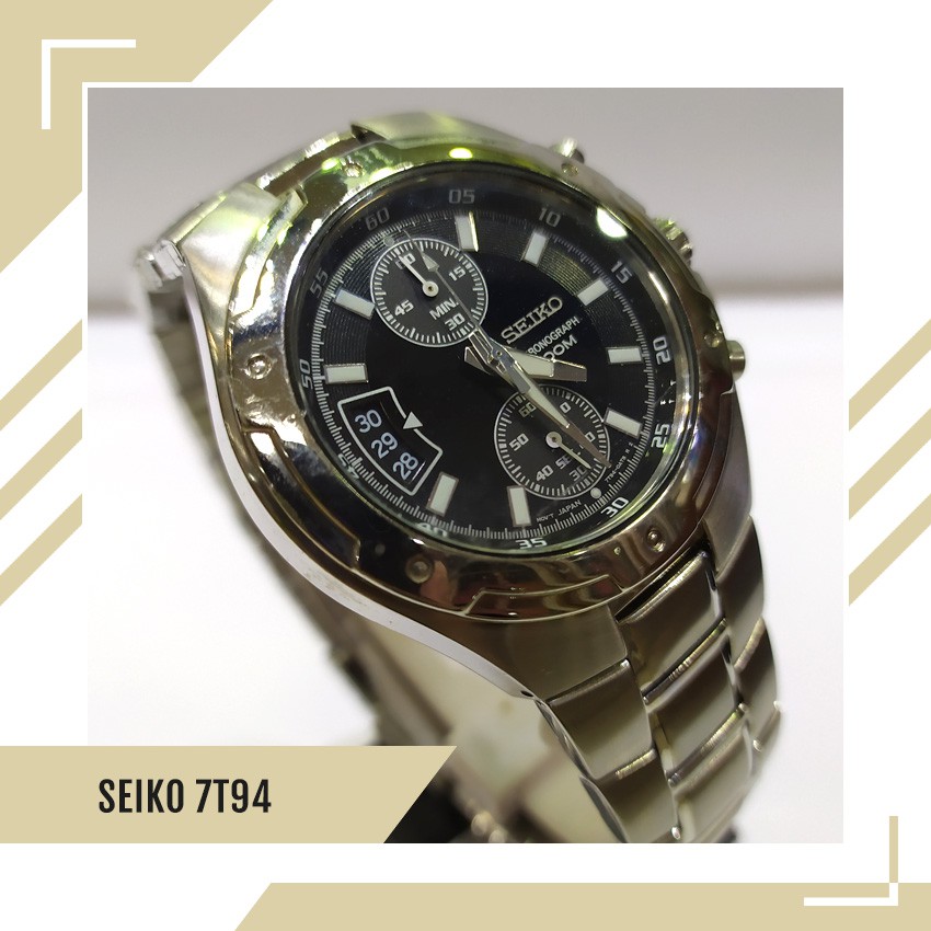 Jual Jam Tangan Pria Original Seiko Chronograph 7T94