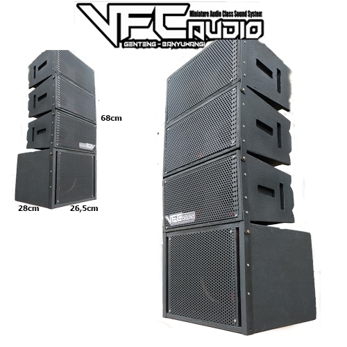 Paket Box Speaker Miniatur 4 inch Low 6 inch Full Finishing