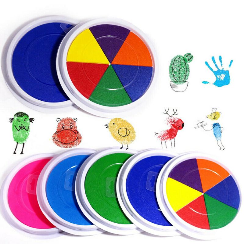 

finger ink pad tinta untuk stamp finger paint roller sponge tinta painting