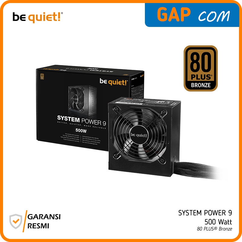 PSU 500W be quiet System Power U9 500 Watt 80Plus Bronze Pure Power