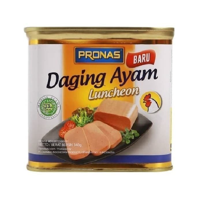 

Da202X6 Kornet Ayam Luncheon Ham Ayam Pronas 340 Gram Kornet Ayam Kaleng Halal Xa20X1