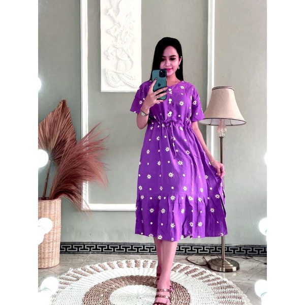 DASTER SERUT DASTER REMPEL DASTER BUSUI KANCING DEPAN TERBARU TERLARIS WARNA SOFT-Lilac