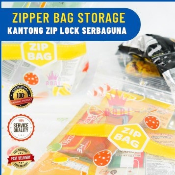 Kantong Zip Lock Waterproof -  Zipper Bag Merk Bobi