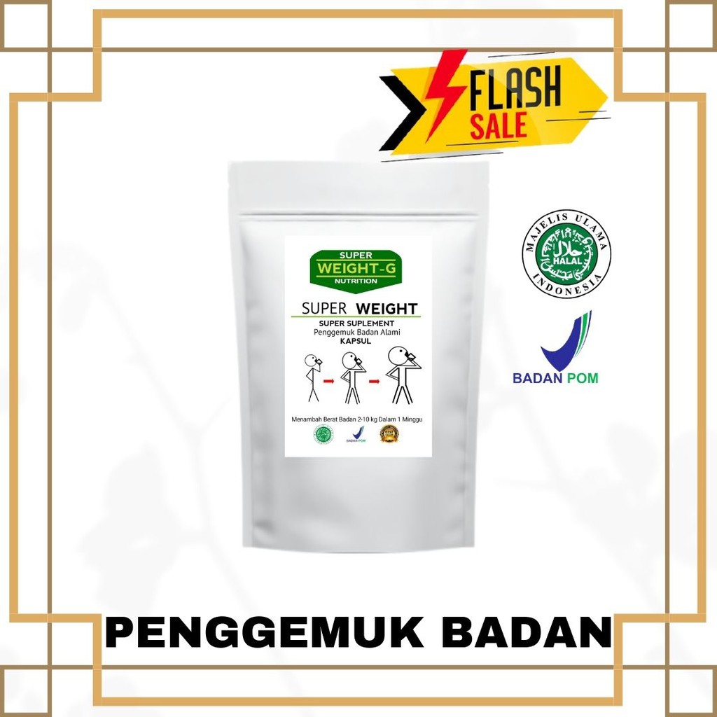 (COD) SUPER WEIGHT GAIN 5 KAPSUL PENGGEMUK BADAN TERBUKTI MENAMBAH BERAT BADAN WEIGHT ORIGINAL
