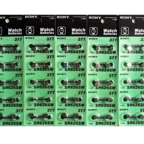 Baterai Jam 626 377 sony ag4 Sony 626 / LR 626 kancing Cocok untuk Jam Tangan-3