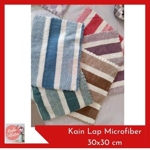 Rc Handuk Muka / Lap Muka / Lap tangan MOTIF bahan microfiber 30x30 cm