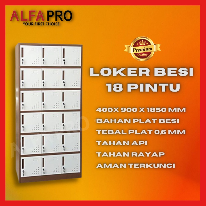 Loker Besi 18 Pintu Steel Cabinet Lemari File Filling Cabinet Locker Besi 18 Pintu