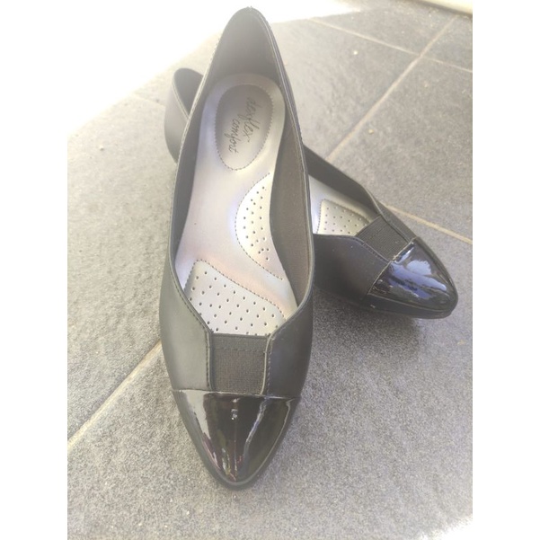 sepatu hitam wanita 37/ flat shoes (preloved) payless