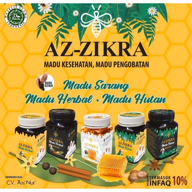 

Madu Az-Zikra ( Madu Kesehatan & Madu Herbal)
