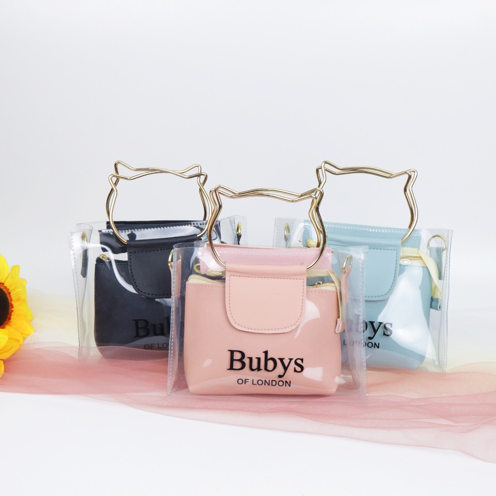 [BISA COD] TERBARU TAS BUBYS - Tas Selempang Wanita Slingbag Bubys of london WARNA ABU