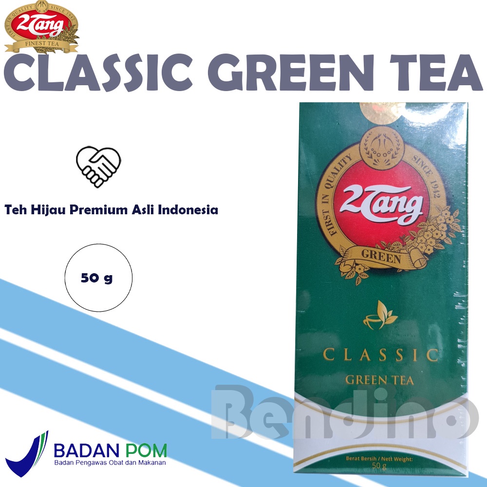 

SALE ! - 2Tang Classic Premium Green Tea Leaf Box 50gr - 2 Tang Klasik Teh Hijau Daun 50 gr 50 gram 50Gram