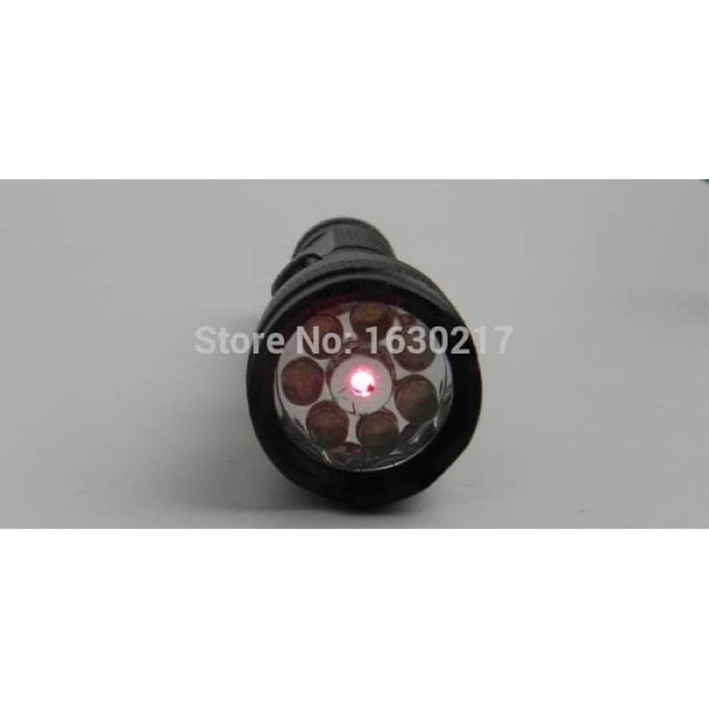 Senter 7led +laser merah