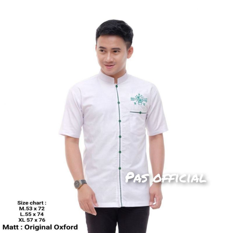 Baju koko lengan pendek/ koko bordir NU lengan pendek/ koko terlaris