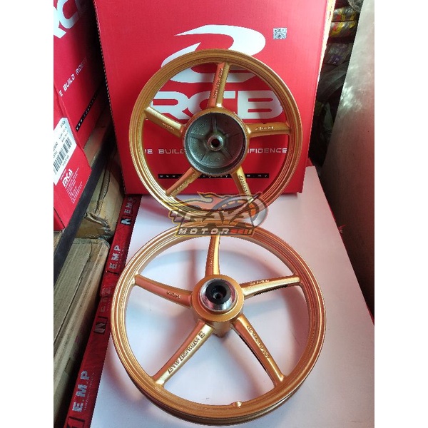 Velg RCB MIO M3 SOUL GT FINO Velg RCB SP522 Palang 5 Gold 1.60 x 1.40 Ring 14 dan 1.85 × 1.60 ring 1