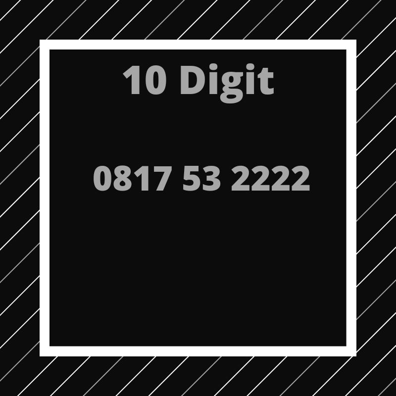 Kartu Perdana XL 10 digit