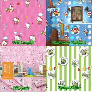  Wallpaper  dinding kamar murah 45 cm x 10 meter kartun 