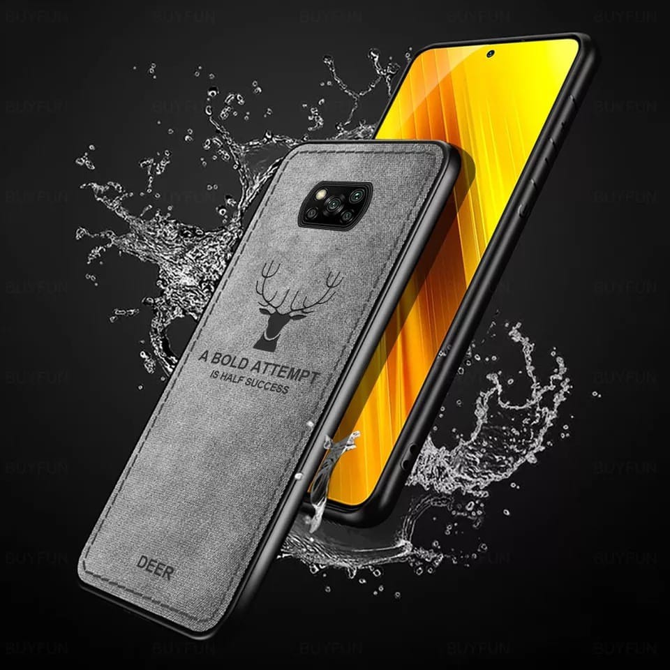 Case Xiaomi Poco X3 Pro /Poco X3/Poco X3 NFC  Soft Case Deer High Quality Premium 2-IN-1 Garskin