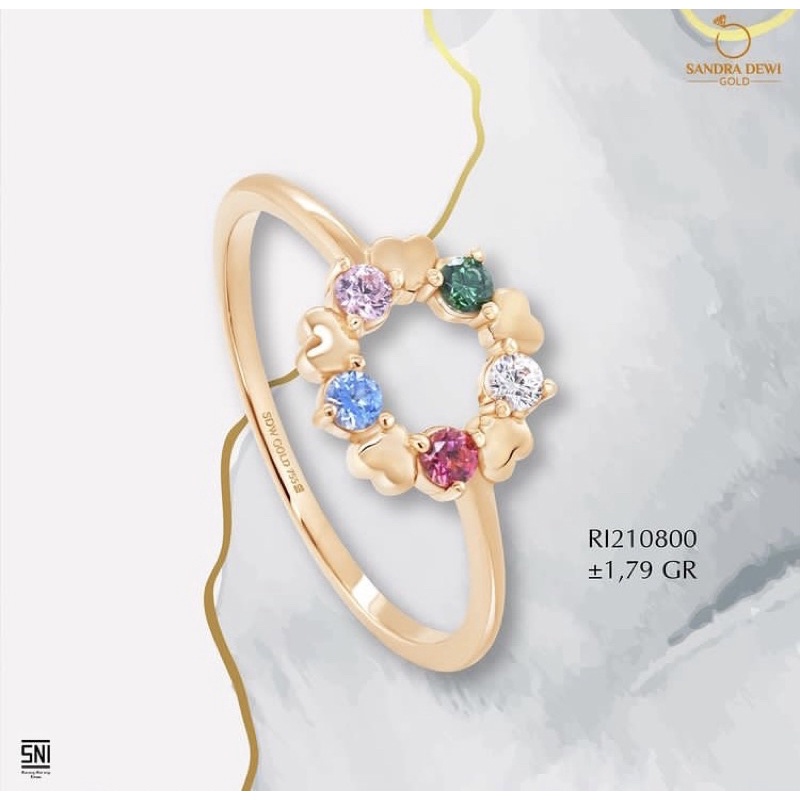 cincin sandra dewi gold shadeofcolor 17k