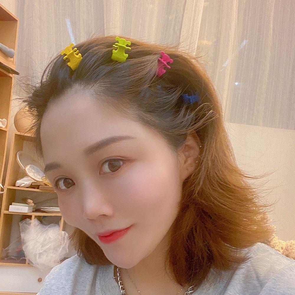 [Elegan] Gaya Korea Klip Rambut Hiasan Rambut Gadis Warna Permen Anak Paduan Temperamen Double C Hair Claw