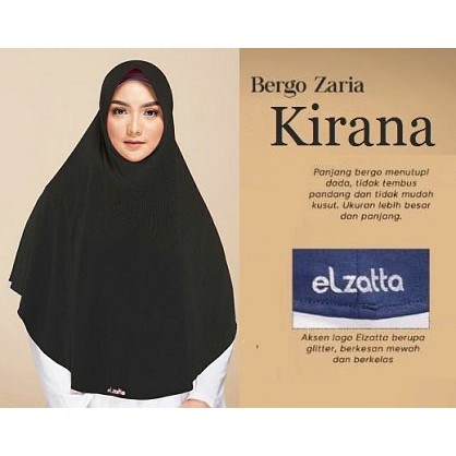 Bergo Polos Panjang Zaria Kirana Elzatta