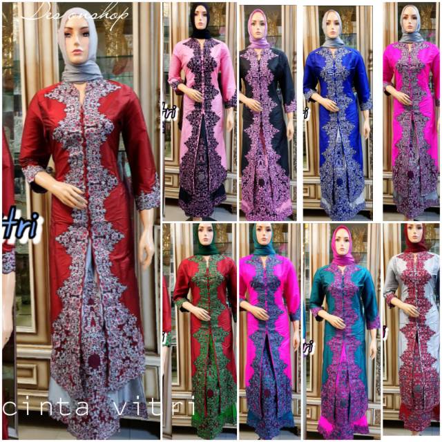Set kebaya cinta vitri ori pelangi jaya