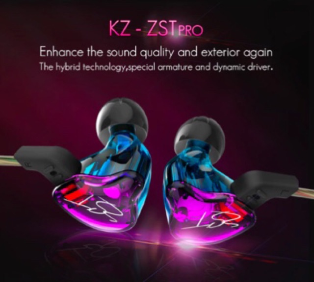 ✅ [GARANSI 1 TAHUN] KZ ZST ZSTx ZST X WITH MIC KNOWLEDGE ZENITH HYBRID DETACHABLE CABLE KZ-ZST PRO