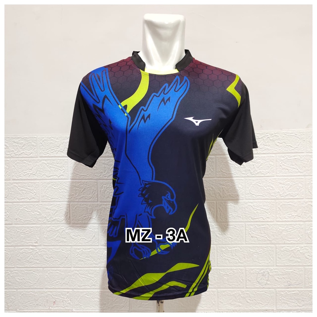 Baju Motif Terbaru Bola Volly Hitam - Kaos Olahraga Volly Ball Corak Lighning