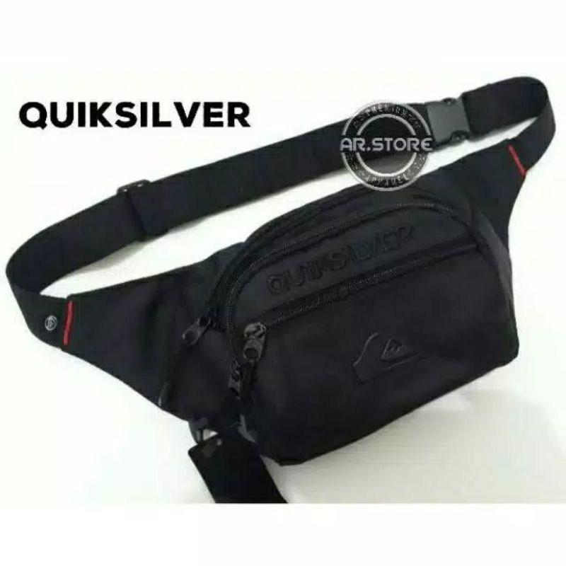 TAS QUICKSILVER TAS SELEMPANG QUICKSILVER WAIST BAG QUICKSILVER PREMIUM LOGO BESI