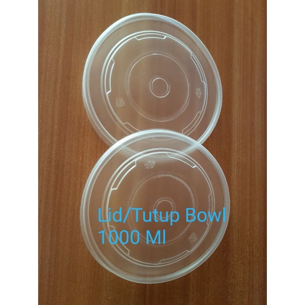 Lid / Tutup Bowl 1000 ML PP 0.30, Tutup Mangkuk, Tutup Plastik Bowl, Tutup Plastik