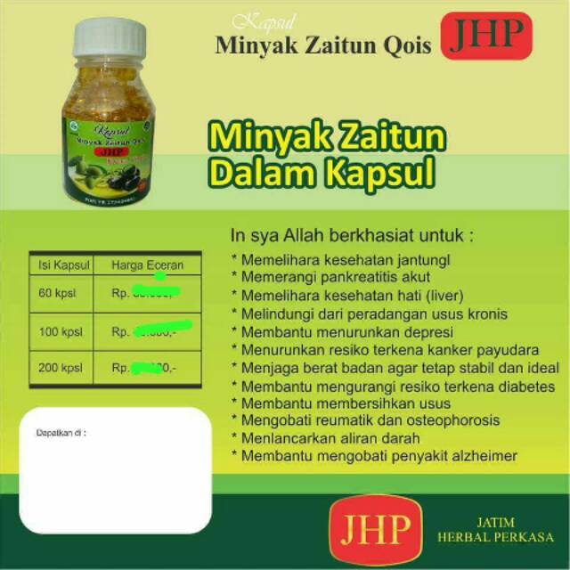 Minyak Zaitun Dalam Capsul Minyak Zaitun Qois Shopee Indonesia