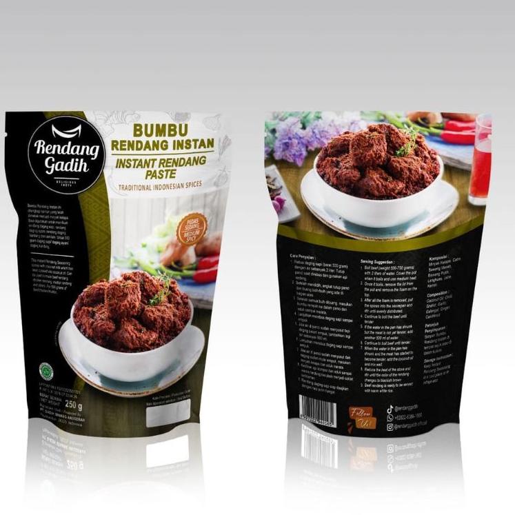 

[KODE T0DFV] Bumbu Rendang instan rendang daging gadih siap saji