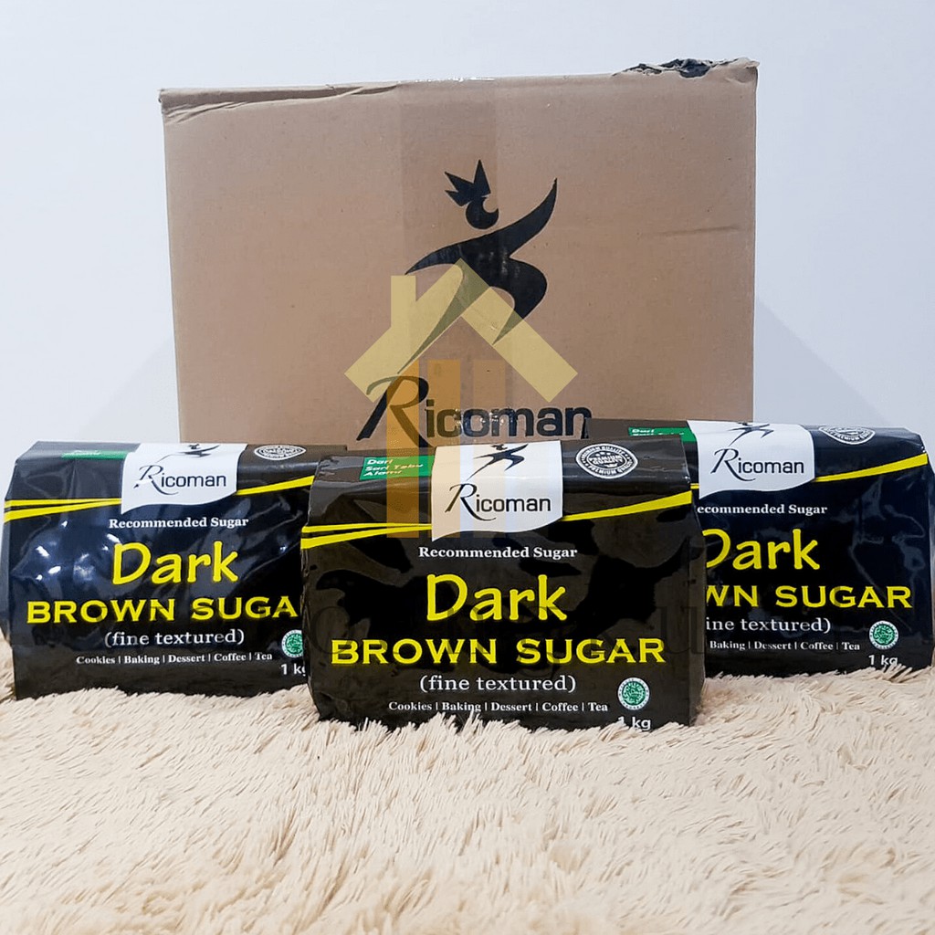 

BROWN SUGAR ASLI/RICOMAN DARK BROWN SUGAR 1 KG