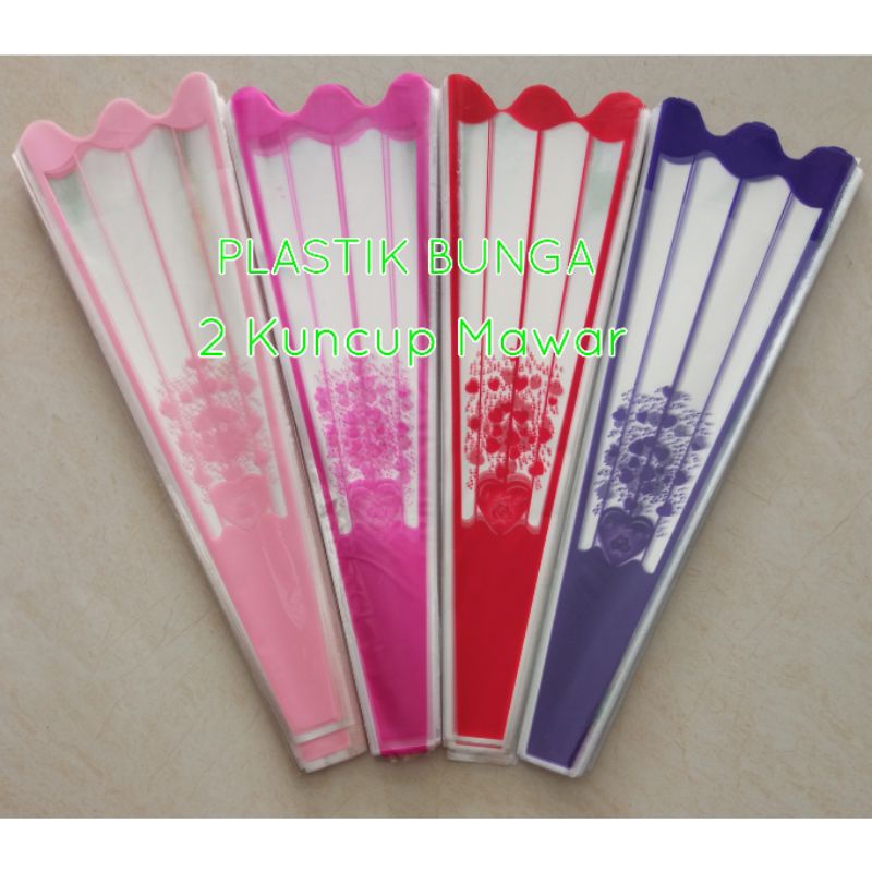 100pcs plastik bunga kuncup