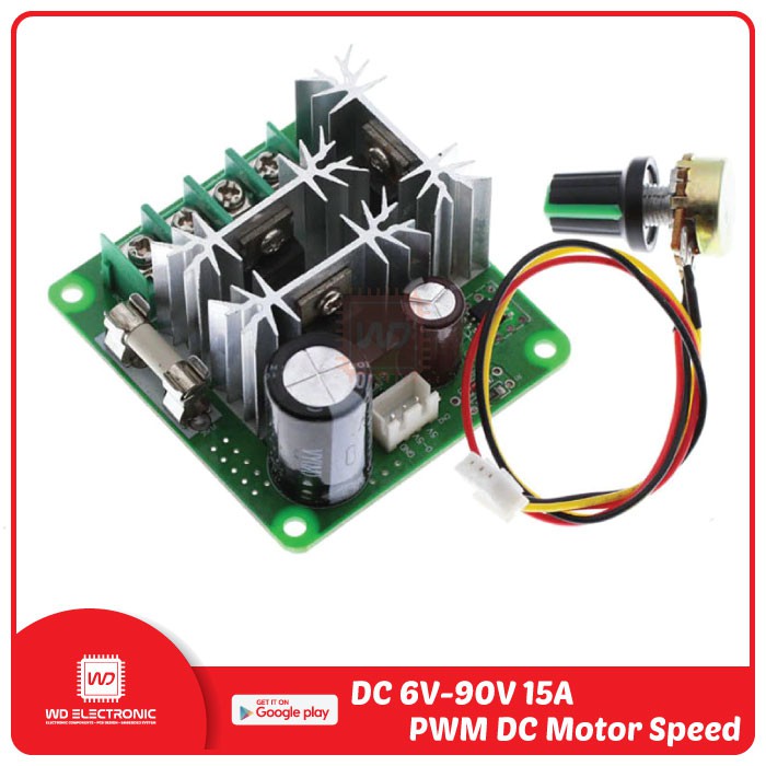 DIMMER DC 6V-90V 15A PWM DC SPEED CONTROL