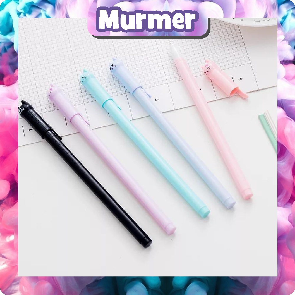 MurmerOfficial R340 PULPEN KUCING MURAH 6 WARNA - PENA KUCING BARU - PENA KARAKTER KUCING