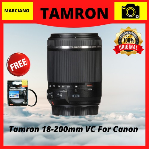 Lensa Tamron 18-200mm VC For Canon